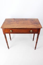 Small Regency Mahogany Writing Desk Side Table