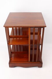 Small Sized Edwardian Mahogany Revolving Bookcase