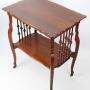 Small Victorian Arts Crafts Walnut Side Lamp Table