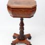 Small William IV Mahogany Teapoy Attrib. Gillows