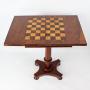 Small William IV Walnut Chess Top Table  games table
