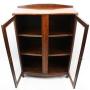 Small  Slim 1920s Oak Bookcase  cabinet