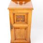 Tall Victorian Ash Bedside Cabinet Pot Cupboard