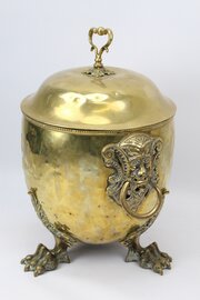 Victorian Brass Coal Bucket Log Bin Scuttle