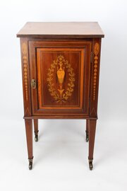 Victorian Mahogany Bedside Cabinet Shoolbred & Co