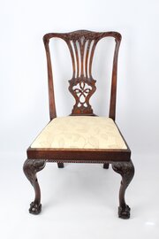 Victorian Mahogany Chippendale Desk Chair