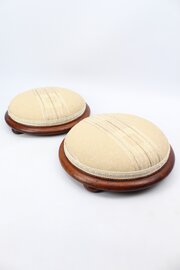 Victorian Mahogany Foot Stools - Pair Footstools