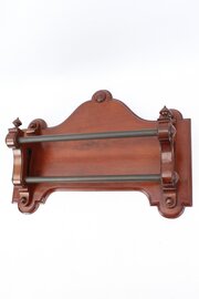 Victorian Mahogany Hanging Double Towel Rail