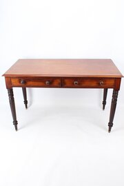Victorian Mahogany Writing Table Antique Desk