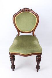 Victorian Walnut Balloon Back Desk Chair
