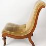 Victorian Walnut Slipper Chair  Nursing Chair