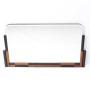 Walnut & Ebonised Art Deco Mirror Circa 1930