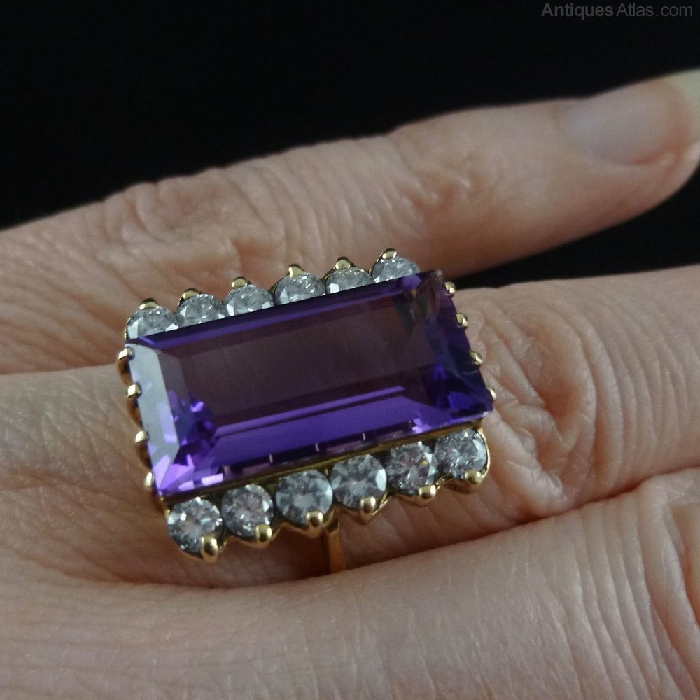 second hand amethyst rings
