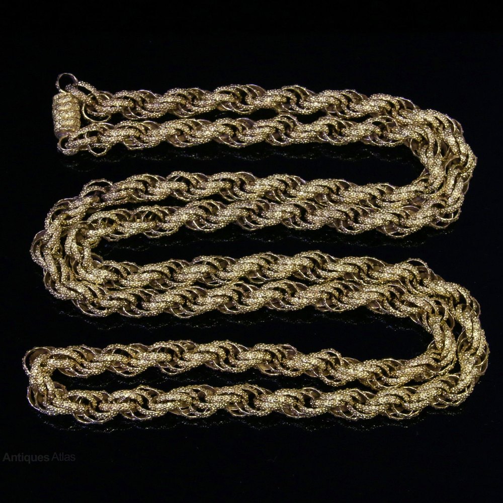 Antiques Atlas Antique Long Chain 38 Inches