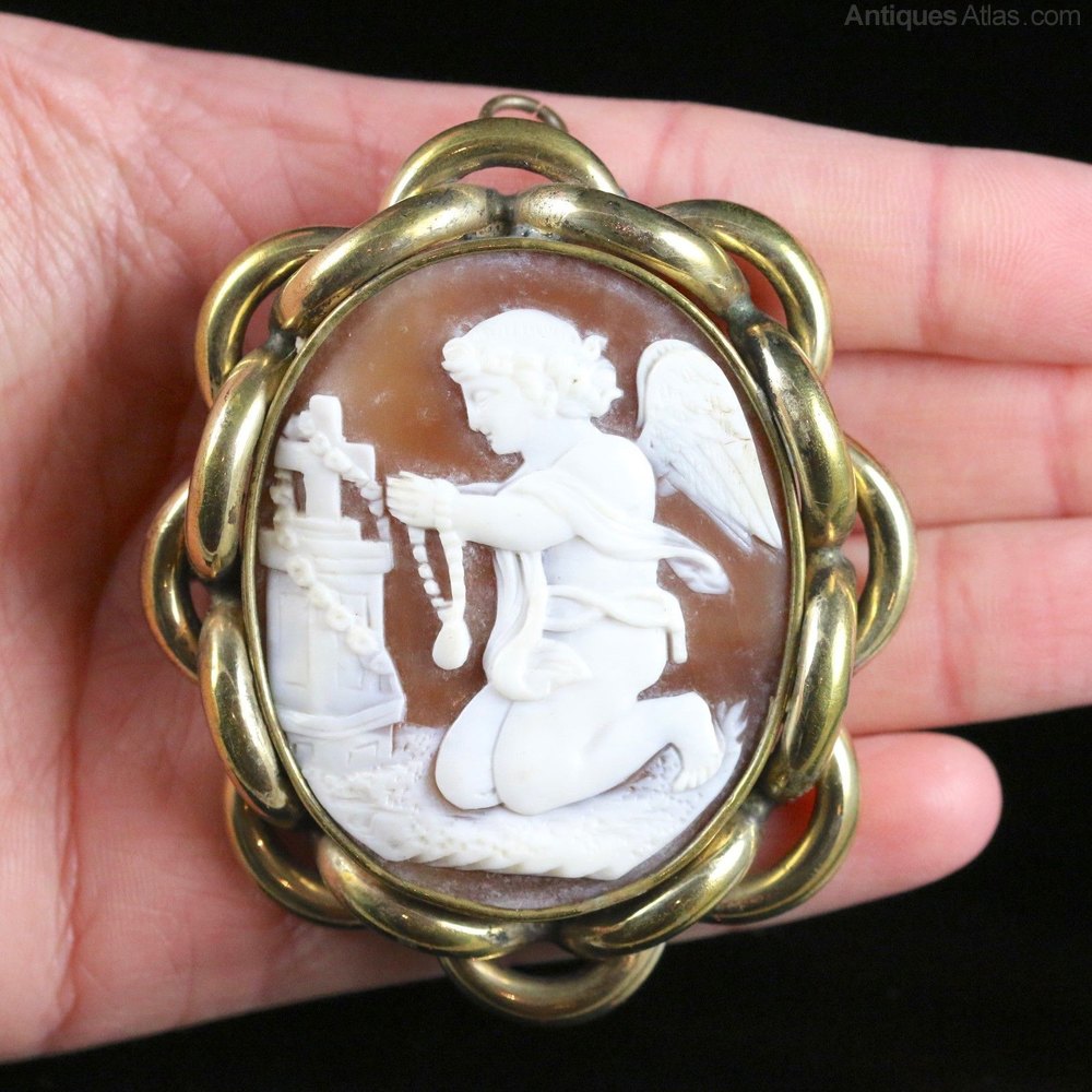 vintage cameo brooch for sale