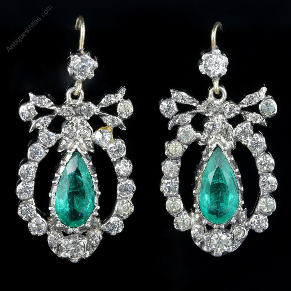 victorian paste earrings