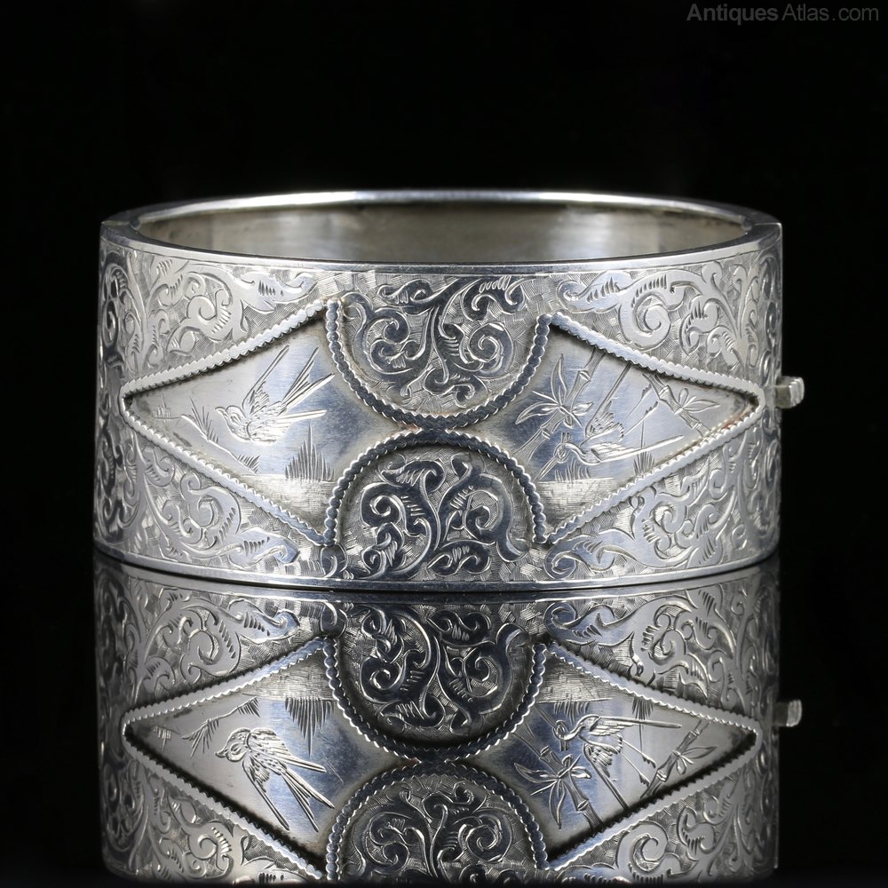Antiques Atlas Antique Victorian Silver Bangle Circa 1880