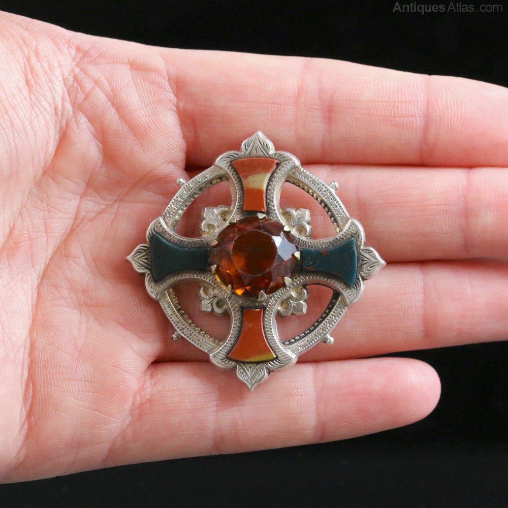 Antiques Atlas - Antique Victorian Silver Scottish Celtic Brooch