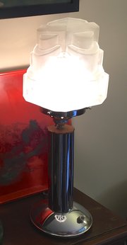 Stylish Art Deco Desk Lamp Chr