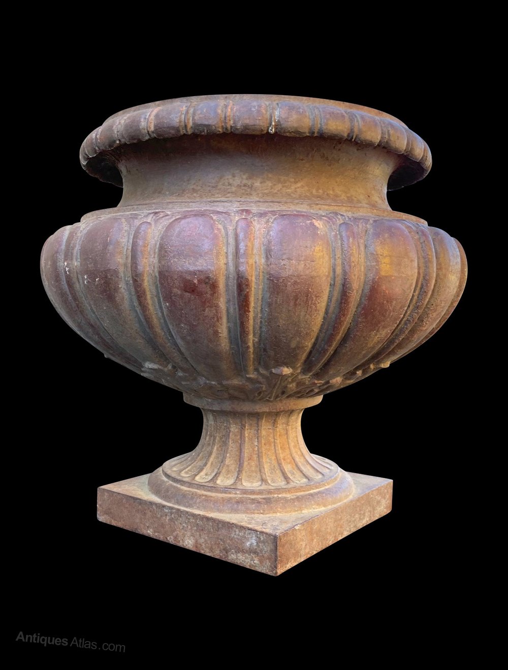 Antiques Atlas IMPRESSIVE FRENCH CAST IRON GARDEN URN