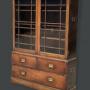Campaign Chest With Bookcase, Mahogany And Brass 