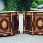 Pair Of Credenza’s with Marble Tops.