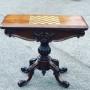 Victorian Mahogany Games & Chess Table.