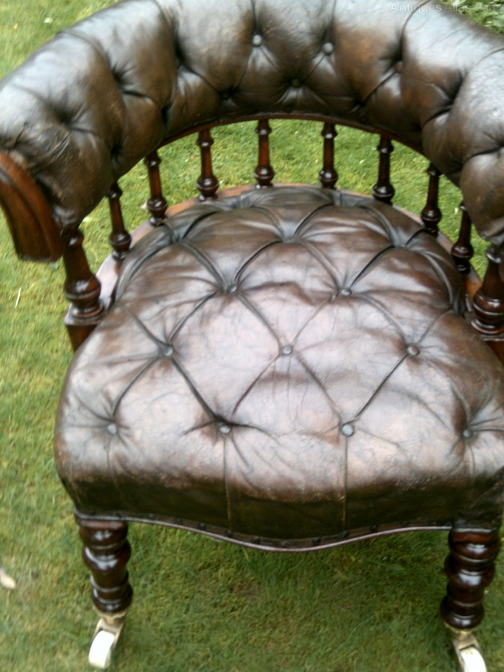 Victorian Leather Desk Chair Antiques Atlas
