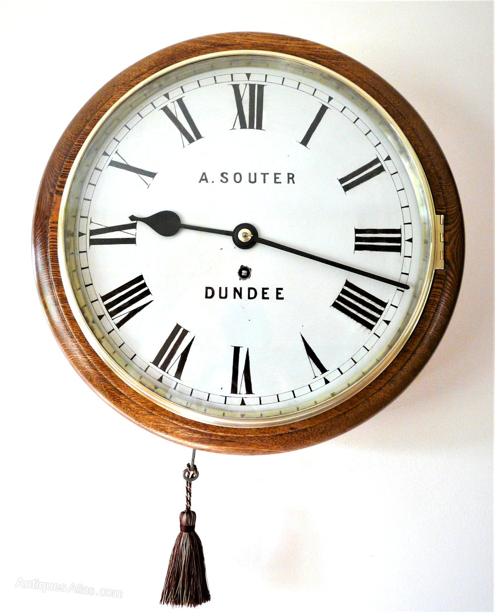 Antiques Atlas 12 Scottish Fusee Dial Timepiece By A Souter 1890