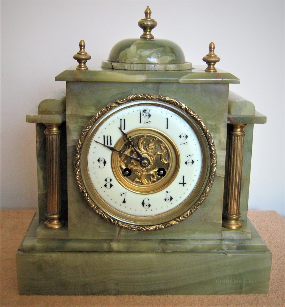 Antiques Atlas French Onyx And Ormolu Mantel Clock By Japy Frères