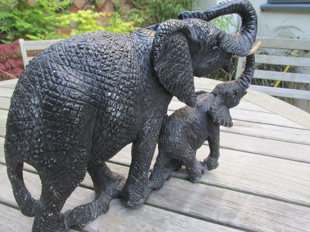 Antiques Atlas Stone Carved Elephant Group
