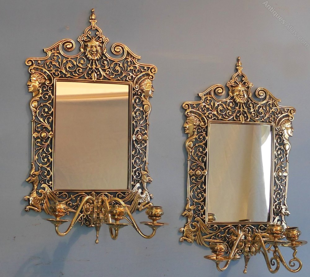 Antiques Atlas Pair Of Victoria Hanging Wall Mirrors