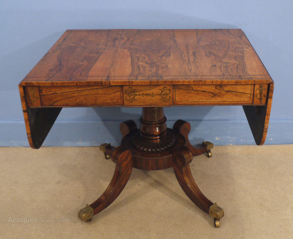 Regency Rosewood Sofa Table Antiques Atlas