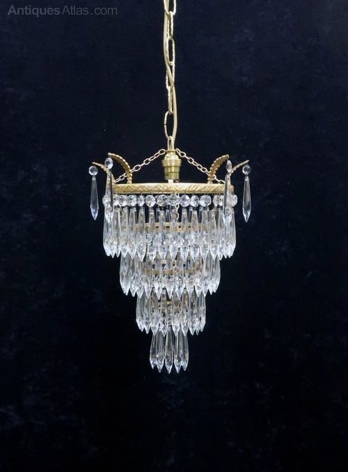 Art Deco Three Tier Crystal Gl Chandelier Art Deco Three Tier Crystal Gl Chandelier