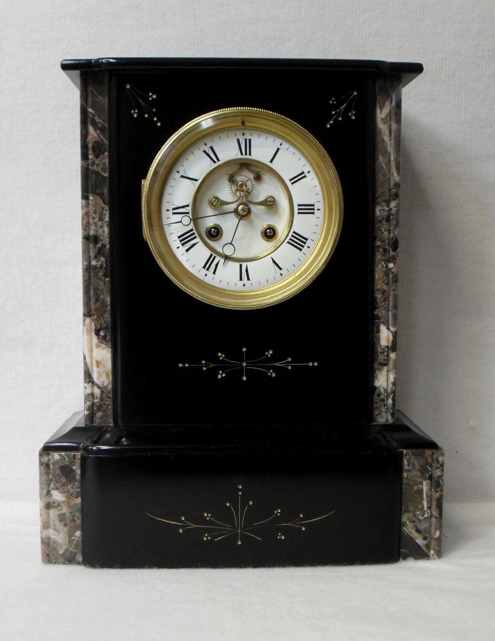 Antiques Atlas Black Slate Mantel Clock