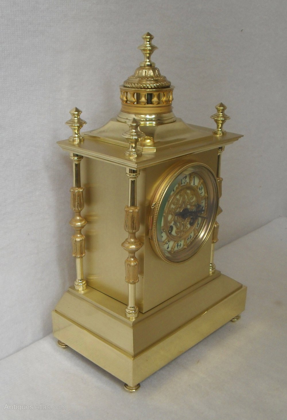 Antiques Atlas Brass Mantel Clock