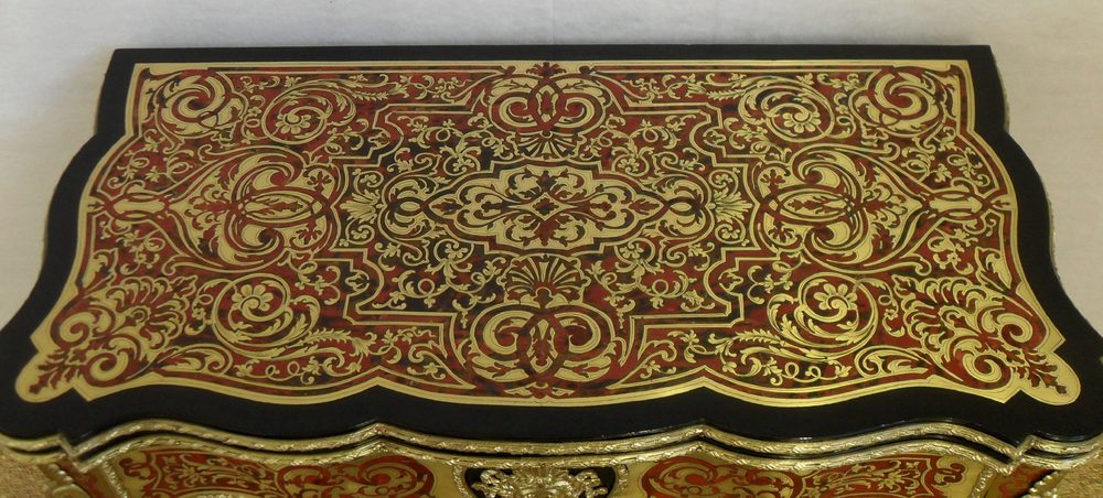 Brass And Tortoise Shell Inlaid Games Table - Antiques Atlas