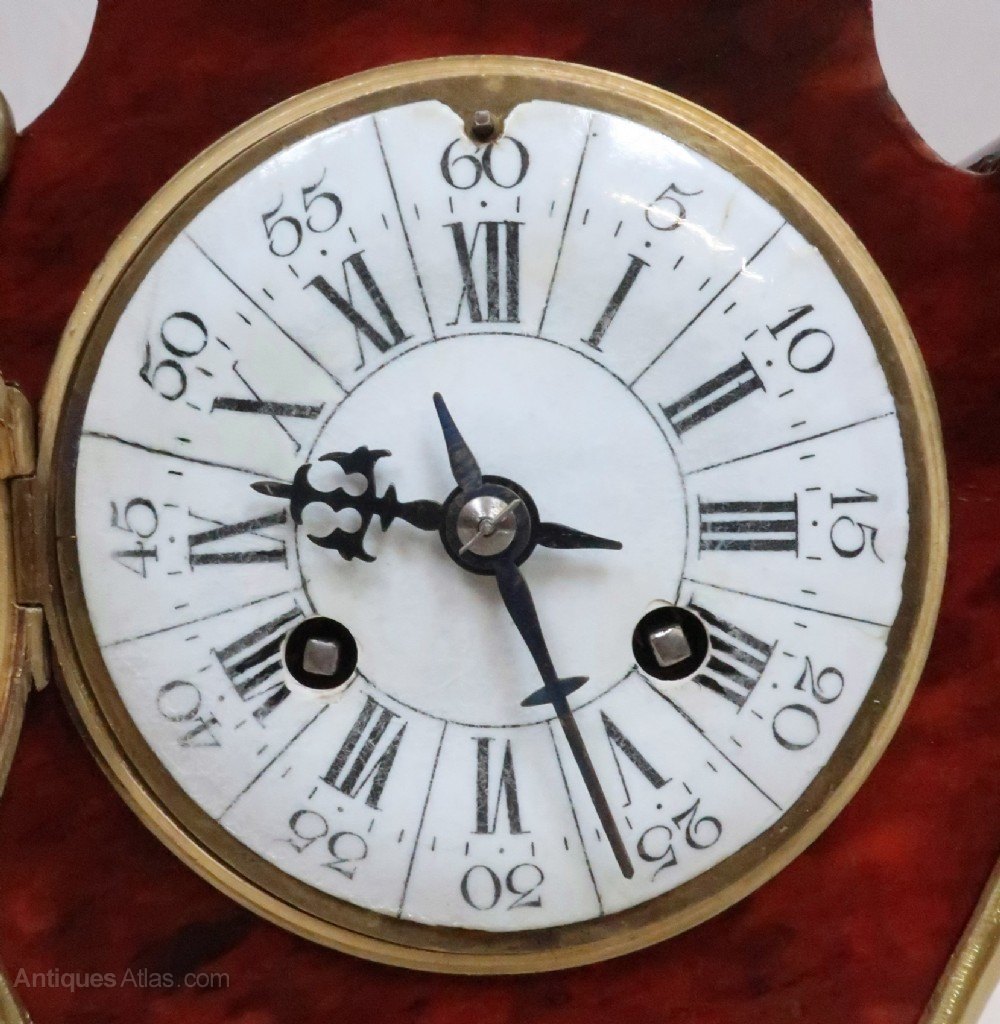 Tortise Shell Clock Antiques Atlas - French Louis XV Style Tortoise Shell Mantel Clock