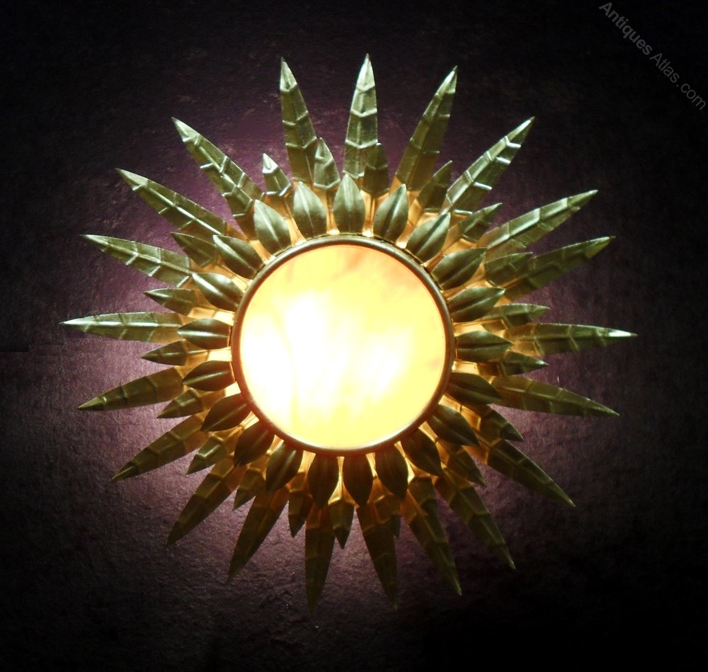 Antiques Atlas French Mid Century Sunburst Ceiling Light