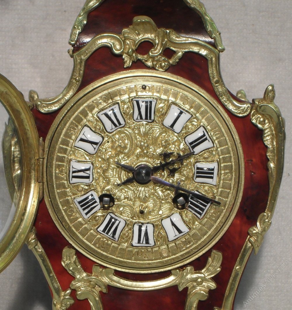 Antiques Atlas French Tortoise Shell Mantel Clock