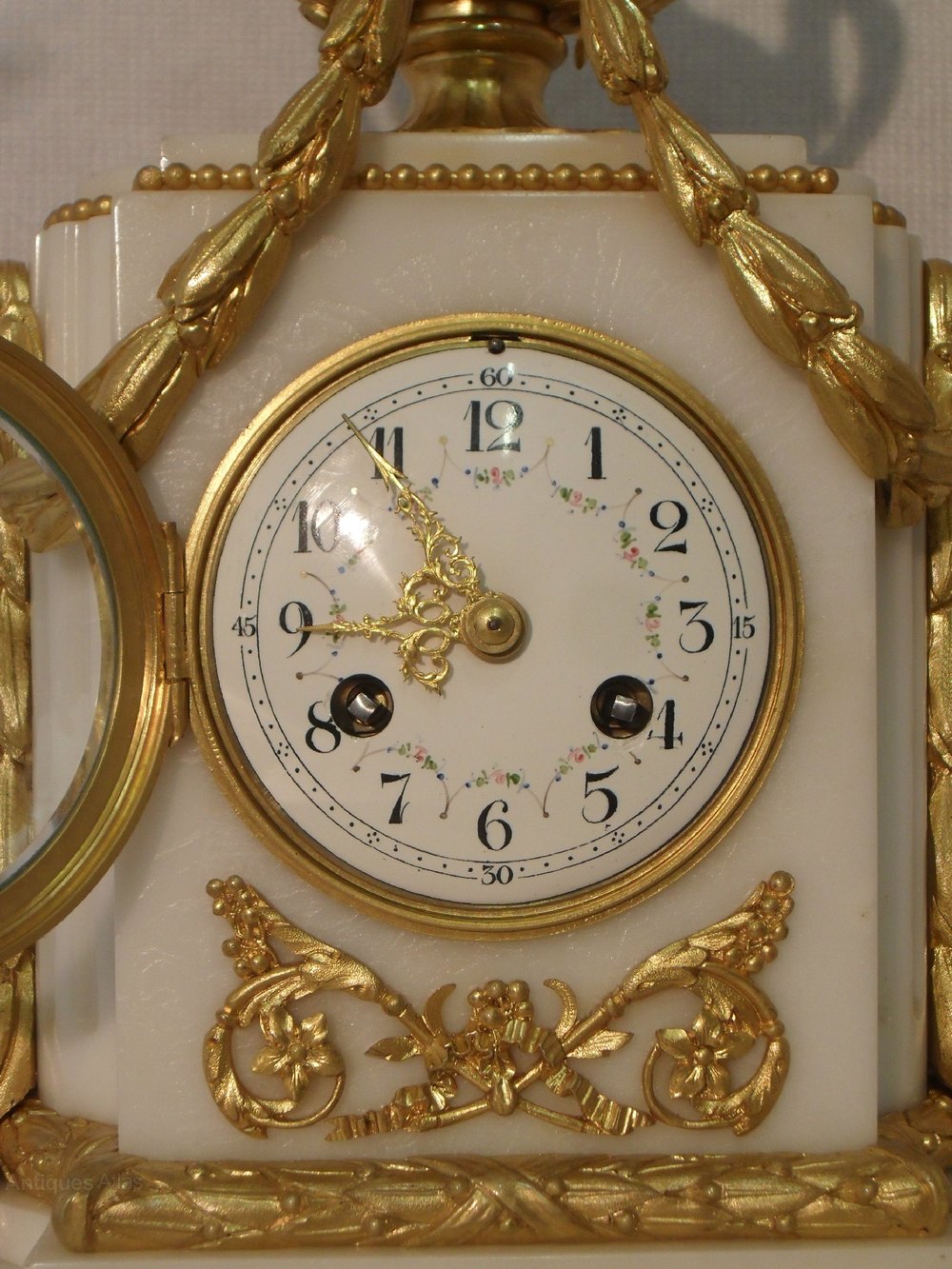 Antiques Atlas French White Marble Mantel Clock