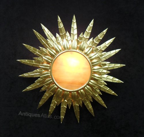 Antiques Atlas Mid Century Gilt Metal Sunburst Ceiling Light