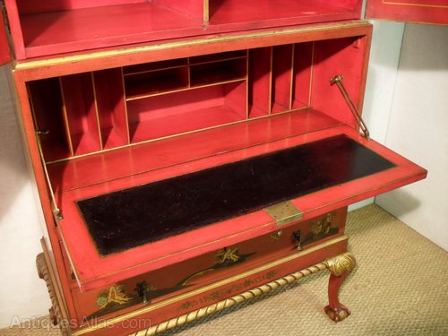 Oriental Chinoiserie Writing Cabinet On Stand Antiques Atlas Oriental Chinoiserie Writing Cabinet On