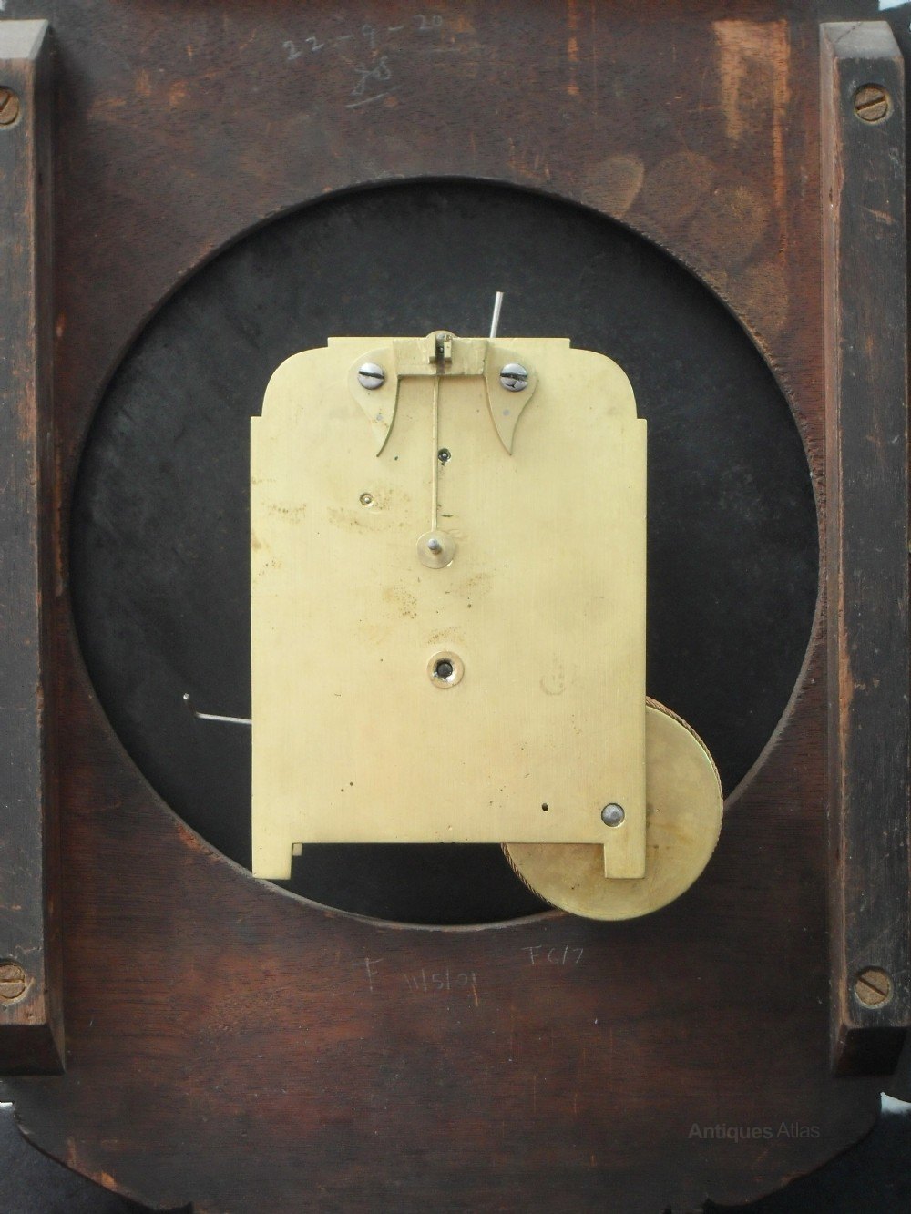 Antiques Atlas Victorian Mahogany Drop Dial Wall Clock