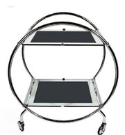 Art Deco Chrome Drinks Trolley