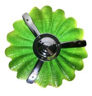 Art Deco Emersld Green Shell Ceiling Light