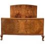 Art Deco Figured Walnut Double Bed