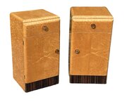 Pair Of Art Deco Birds Eye Maple Bedside Cabinets