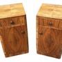 Pair of matching Art Deco bedside cabinets