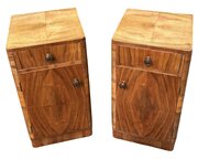 Pair Of Matching Art Deco Bedside Cabinets